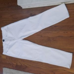 J. Crew white jeans.